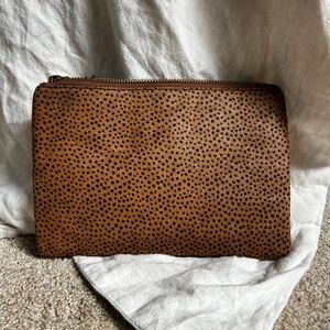 Madewell cowhide clutch wallet/purse.